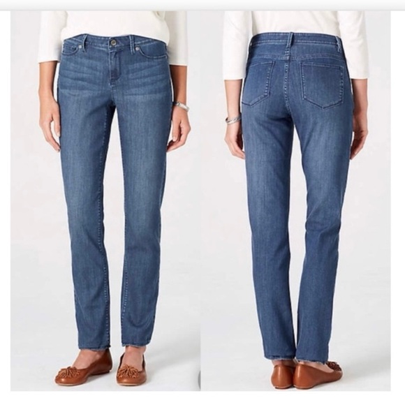 J. Jill Denim Authentic Fit Slim Ankle Jeans Stretch Neptune Wash Women's 12 - Picture 1 of 9
